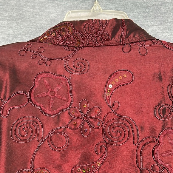 SUSAN GRAVER Holiday Christmas New Year Dressy Formal Special Occasion Sequined - Picture 12 of 16